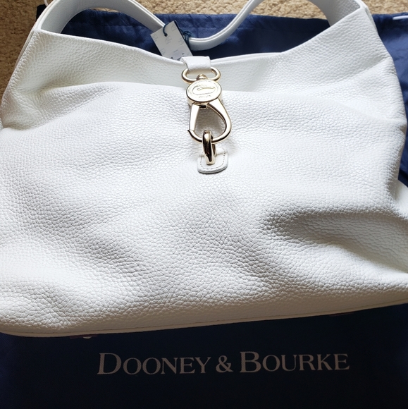NWT Dooney and Bourke Pebble Grain Logo Lock Bag and Wallet - Picture 2 of 12